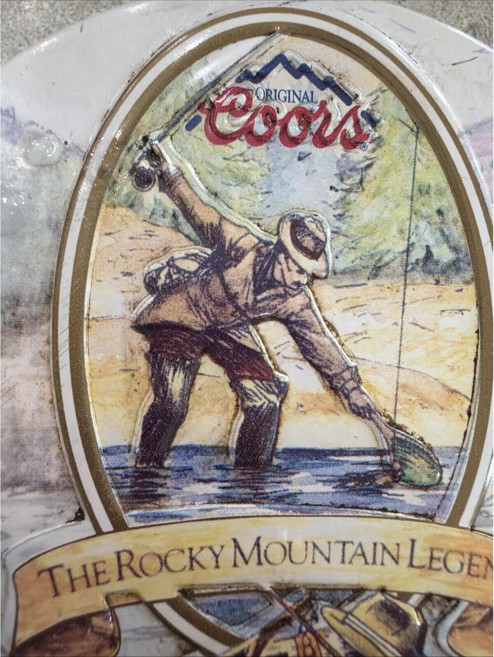VTG 1993 Coors Beer Rocky Mountain Legend Coaster Set In Original Metal Tin - Picture 2 of 8